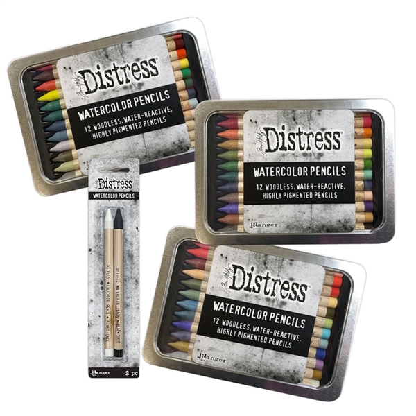 Ranger Tim Holtz Distress Watercolor Pencil Bundle Sets 4 5 6 2 Pack