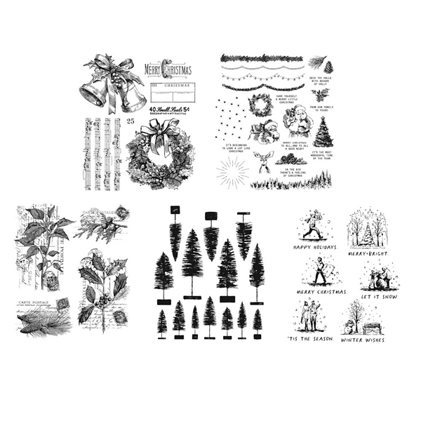 Stampers Anonymous Tim Holtz Christmas 2022 Stamp Bundle