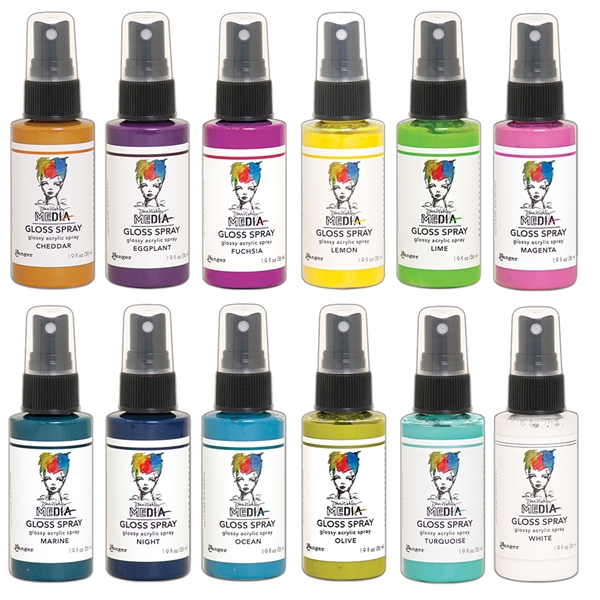 Ranger Dina Wakley MEdia Gloss Spray Bundle