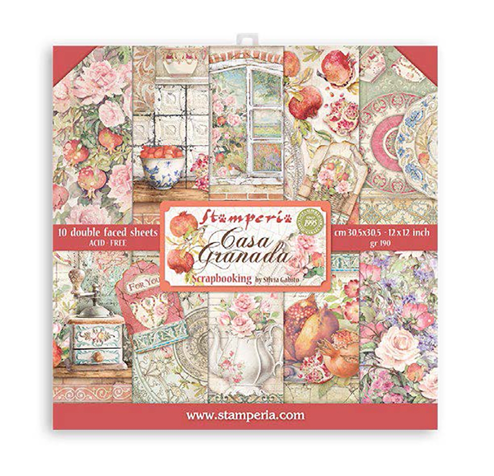 Stamperia Romantic Garden House Paper Pad 12x12